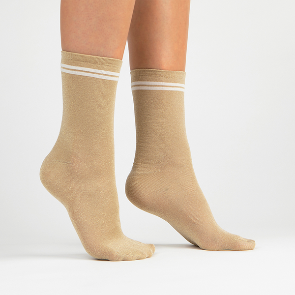 Girls' knee socks with lurex - Sklep Kokietki