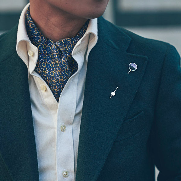 Mens Silk Ascot Ties & Cravats - Made in Como Italy
