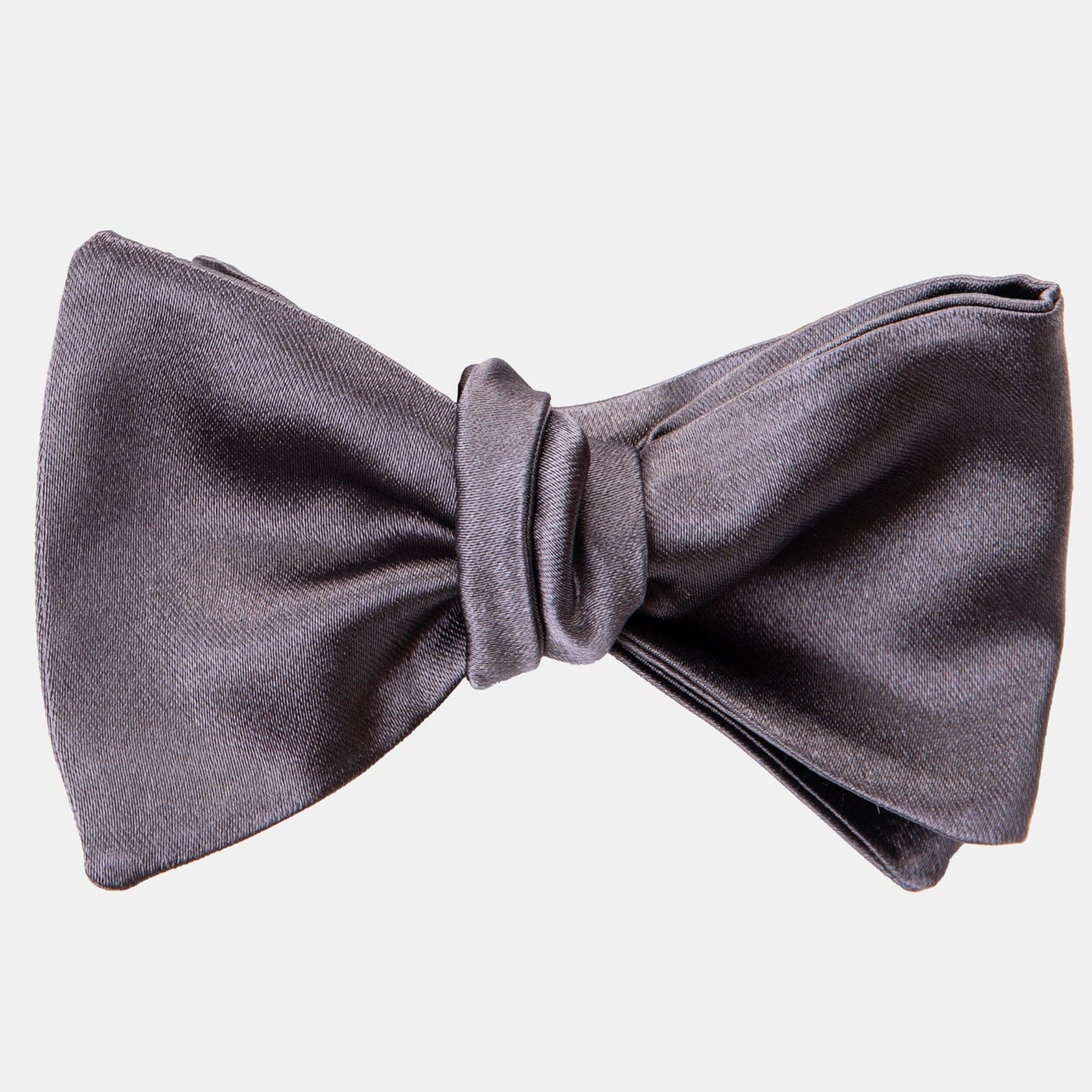 Elizabetta Men's Italian Silk Satin Bow Tie - Burgundy