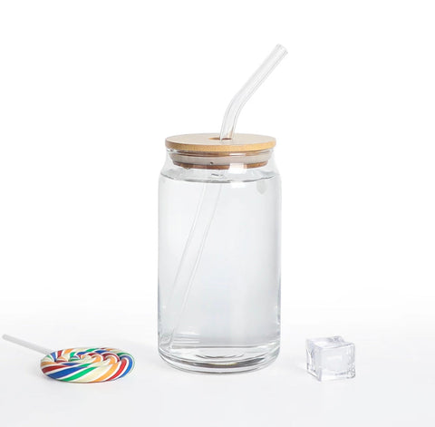 Libbey Glass Can Cup Bamboo Lid + Straw Mama – Pretty Lit, LLC