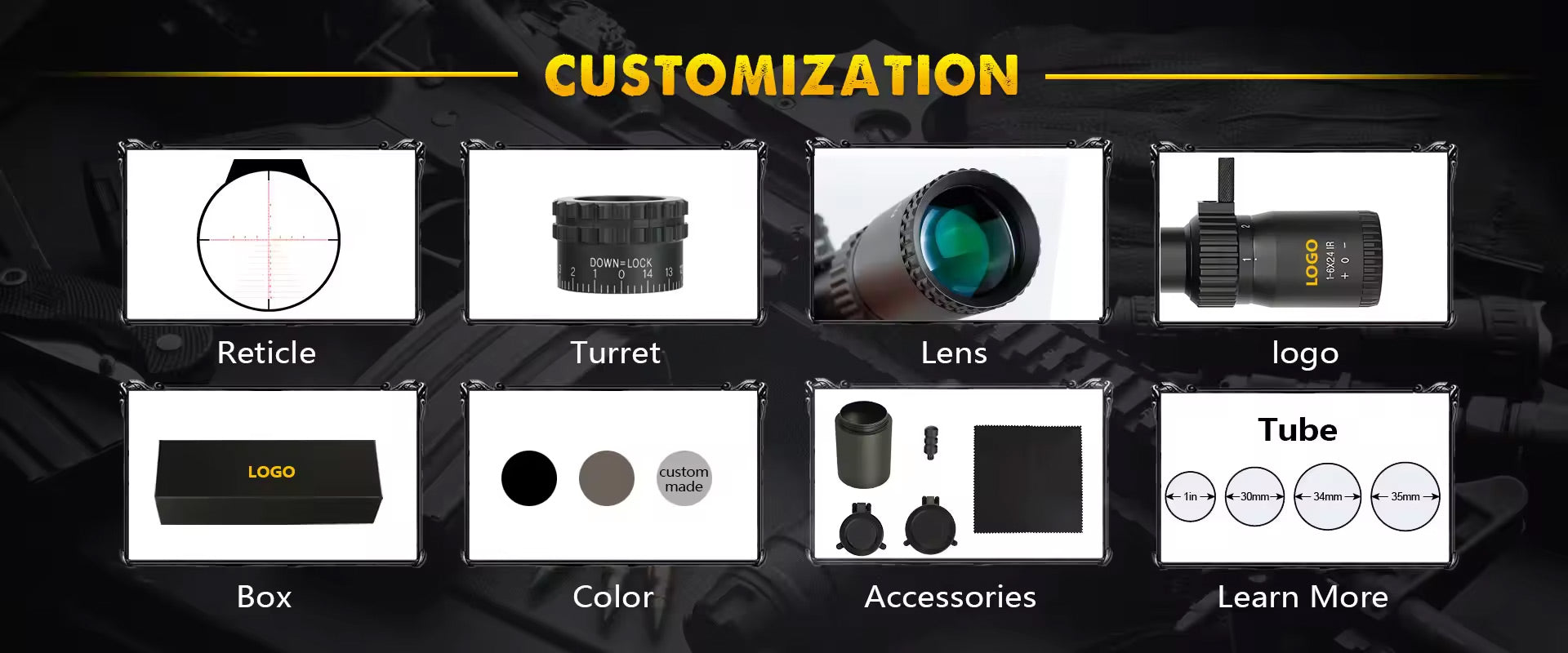 OEM & ODM rifle scopes