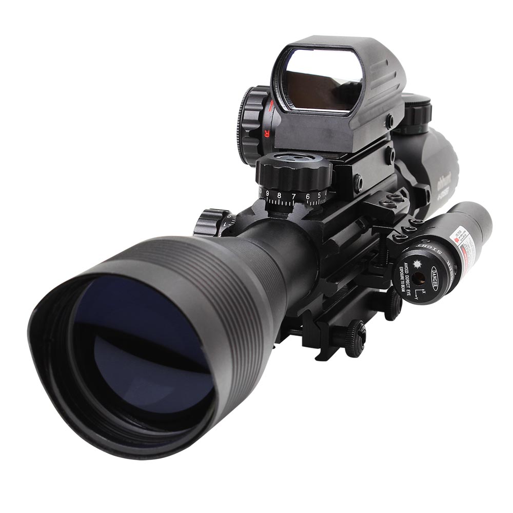 ohhunt ACOG スタイル 4X32 スコープ リアル ファイバー ライフル