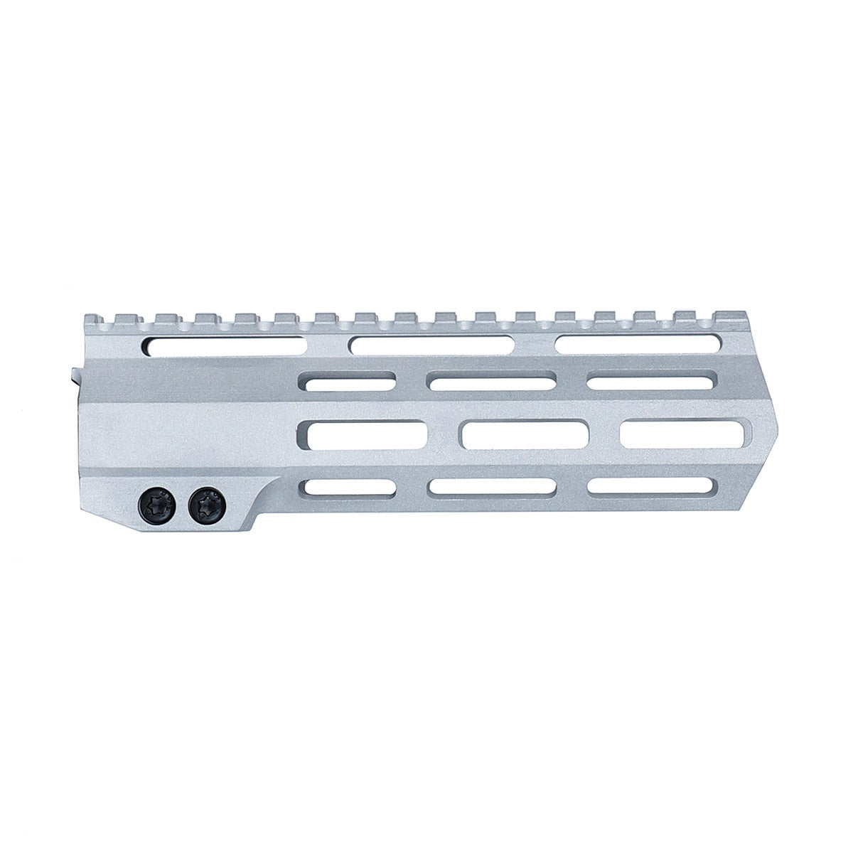 Unbranded AR-15 7" M-lok Raw Handguard Free Float, Silver Color