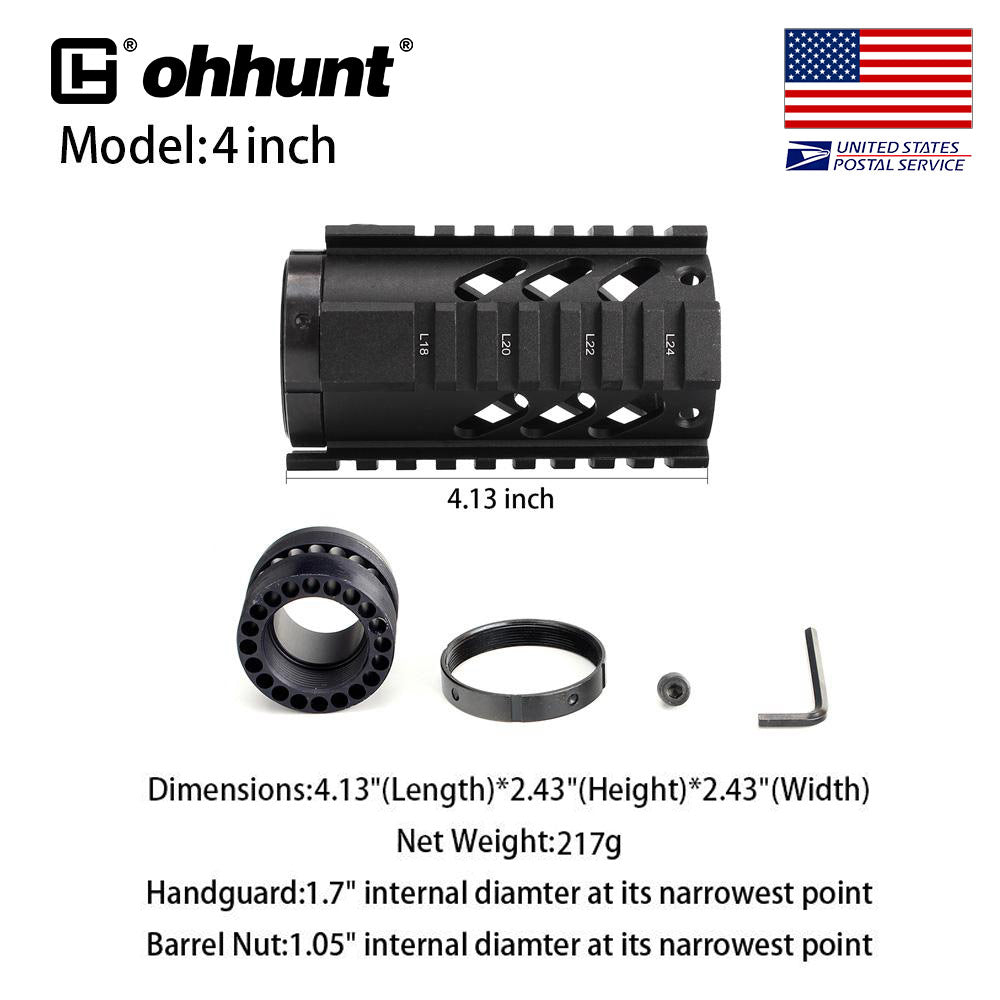 easy to install quad rail free float handguard for sale