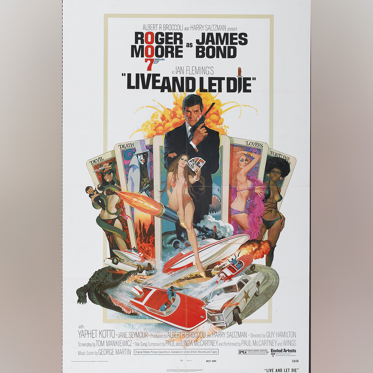 Live And Let Die 1973 Original Movie Poster Vintage Film Poster At The Movies Posters