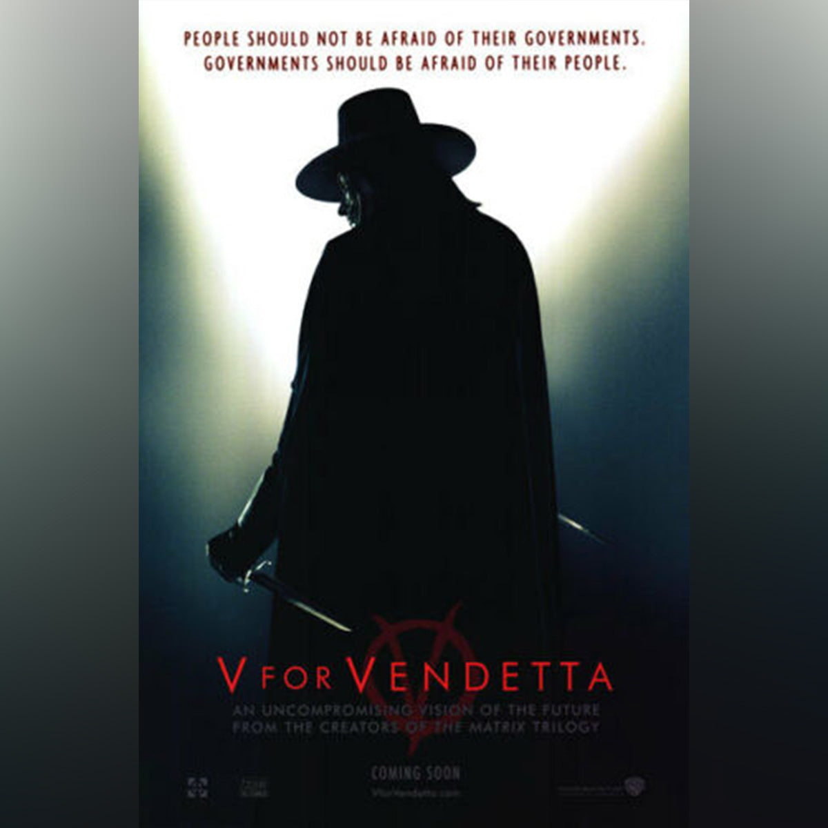 V For Vendetta (2005) | Original Movie Poster | Vintage Film Poster – At  The Movies Posters