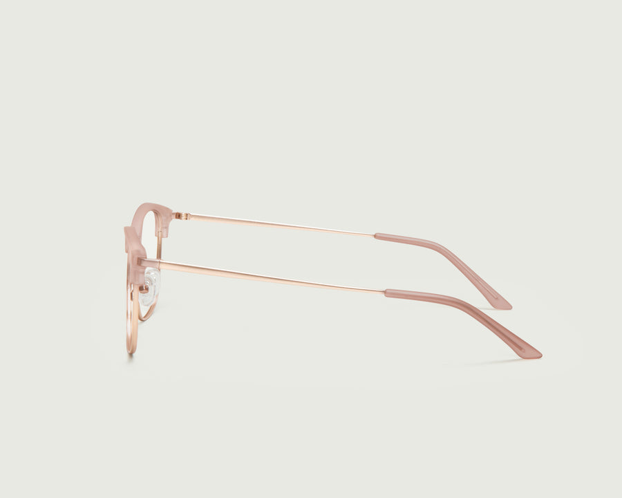 Nash Eyeglasses browline nude plastic side