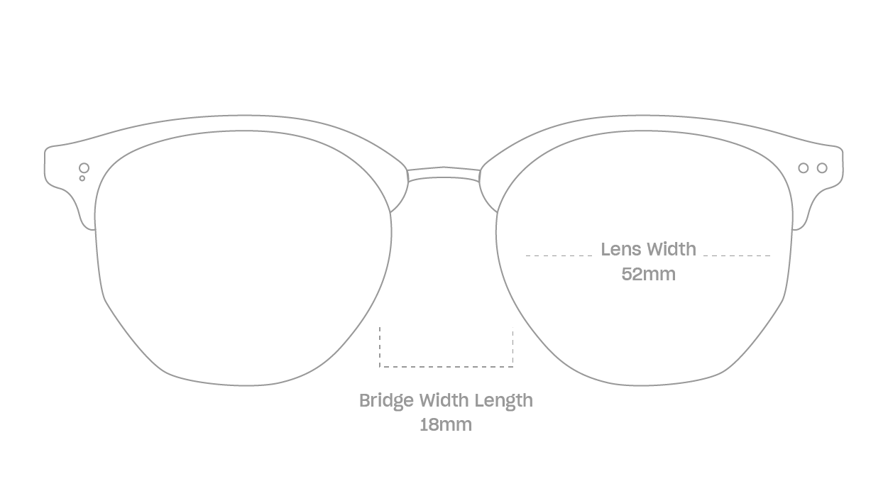 measurement::lens width Lorne Sunglasses browline plastic metal