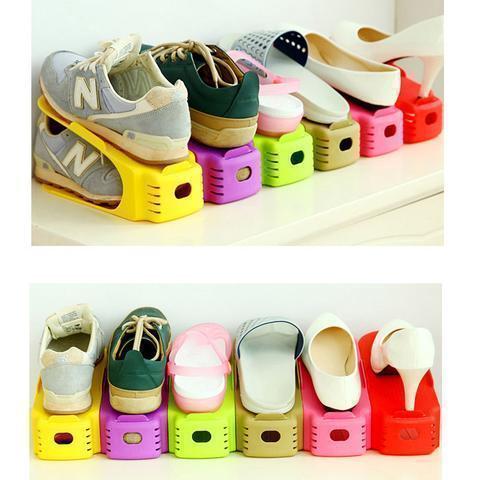 5pcs Double Deck Shoes Rack Storelgo Com