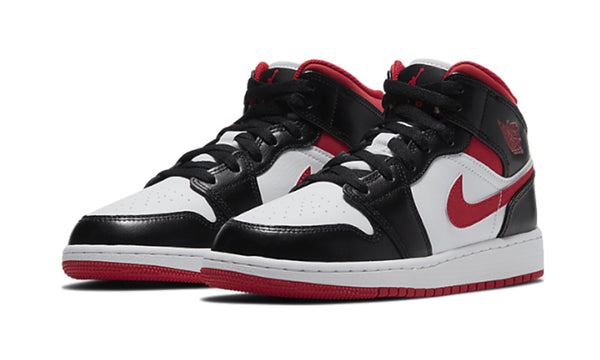 black red and white jordan 1 mid