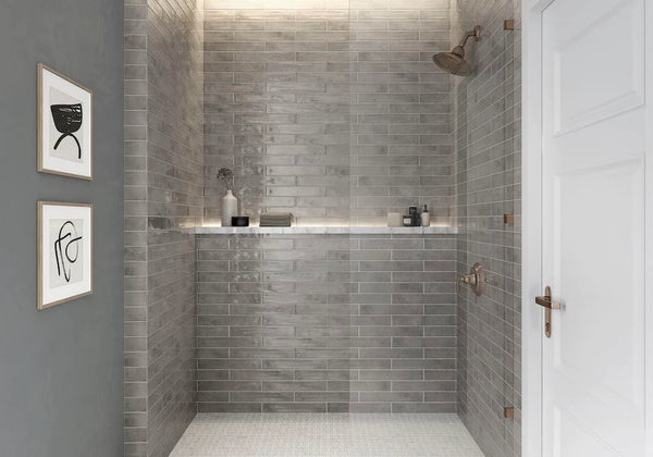 60 Best Grey Tile Bathroom Ideas to Try