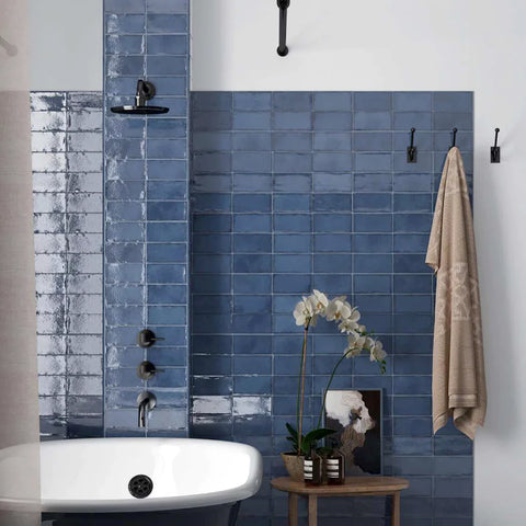 2- dark blue wall tile