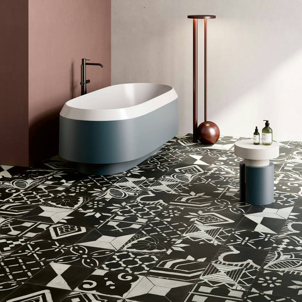 2- patterned floor tile