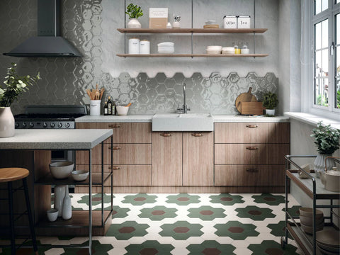 Slate Green Backsplash Tile