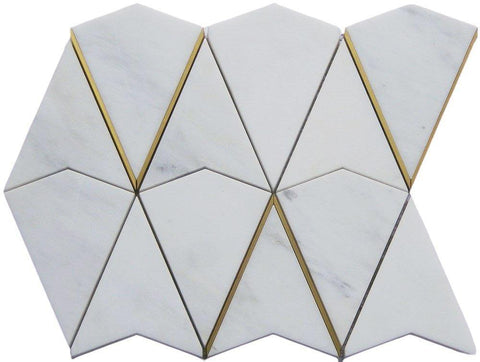 Designing For Glam with Inlay Brass Tile Collection