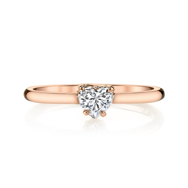 diamond heart pinky ring