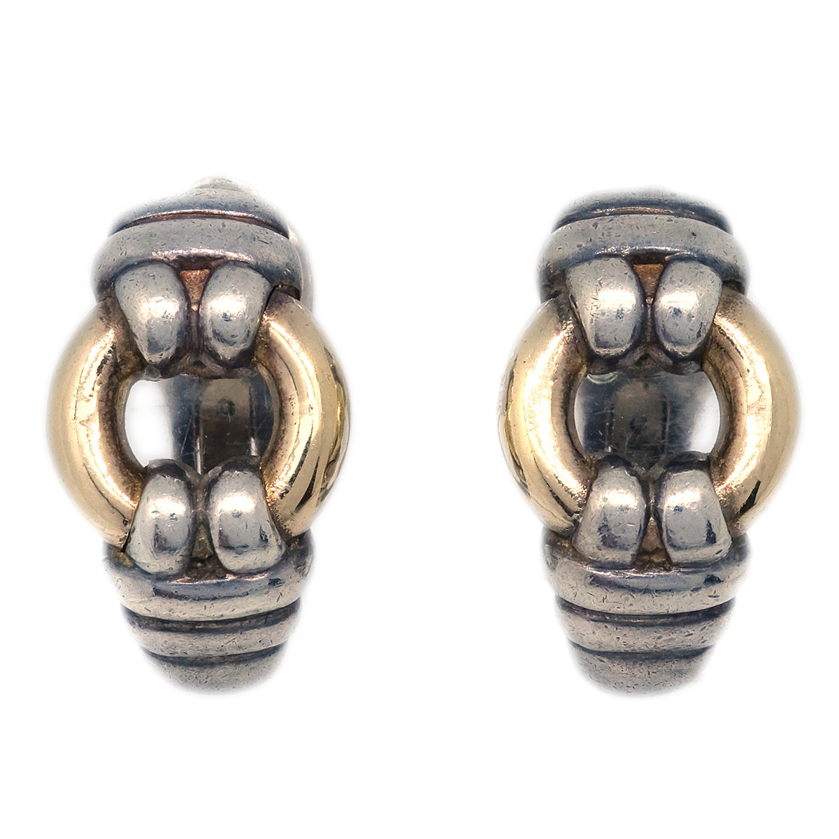 image of Hermes Earrings Clip-On Silver