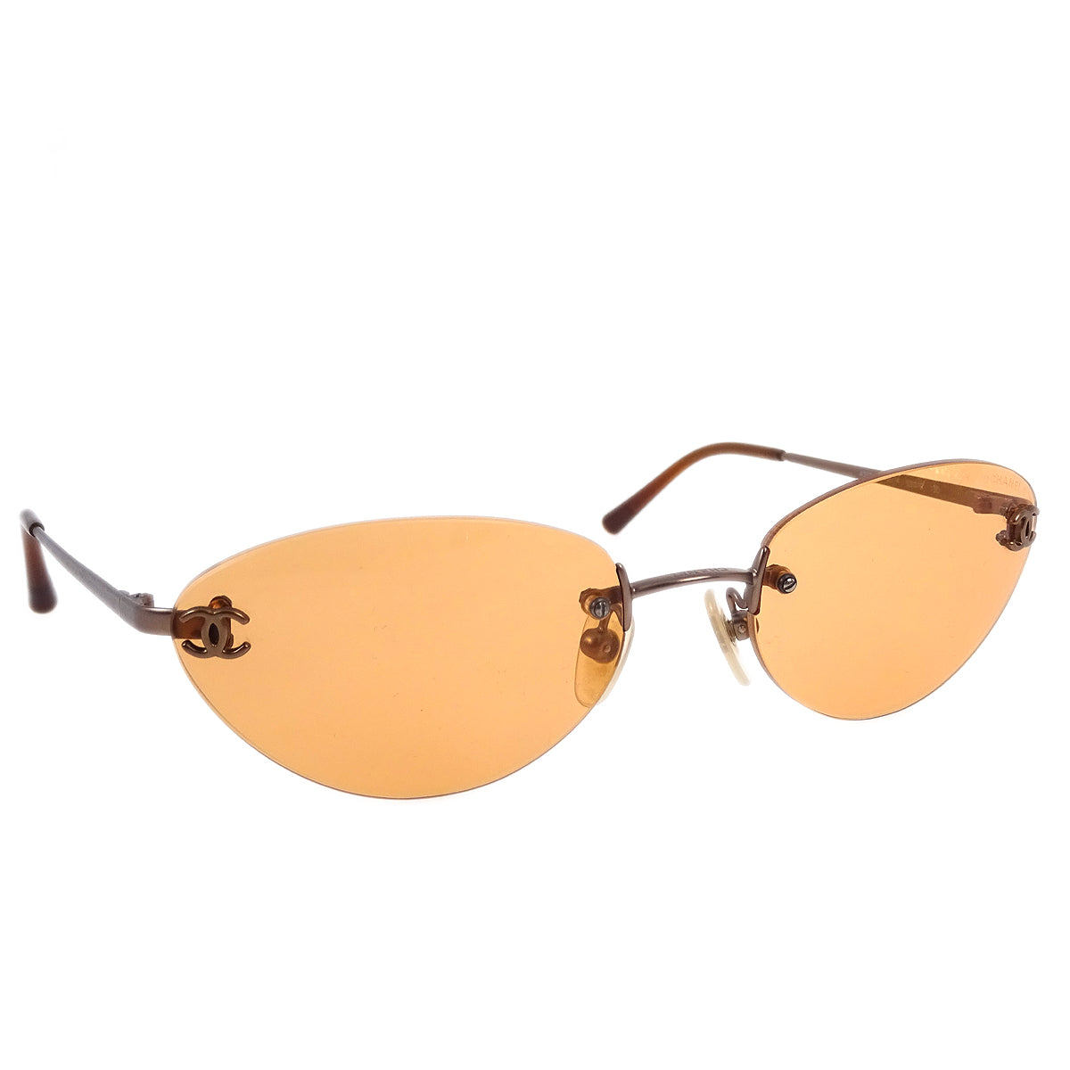 image of Chanel Sunglasses Eyewear Orange Small Good