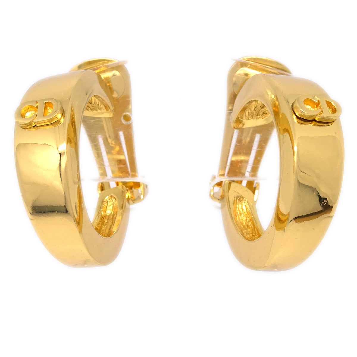 Image of Christian Dior Earrings Clip-On Gold