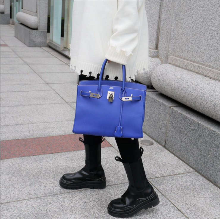 hermes birkin electric blue