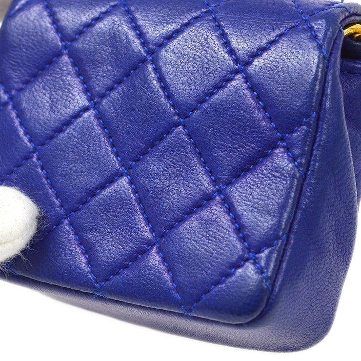 chanel blue pouch