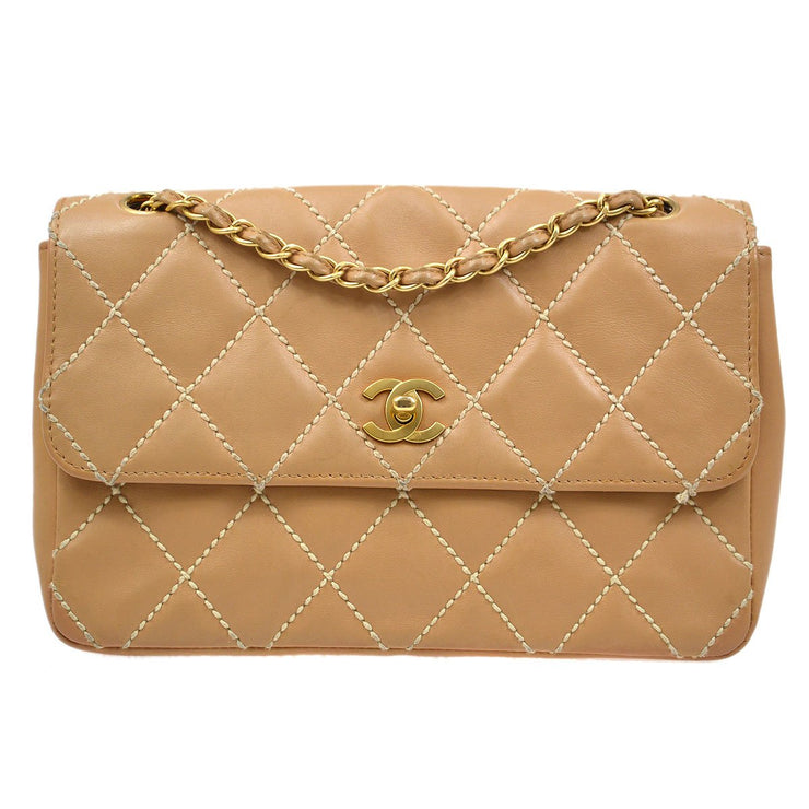 chanel wild stitch flap bag