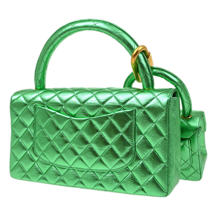 bright green chanel bag