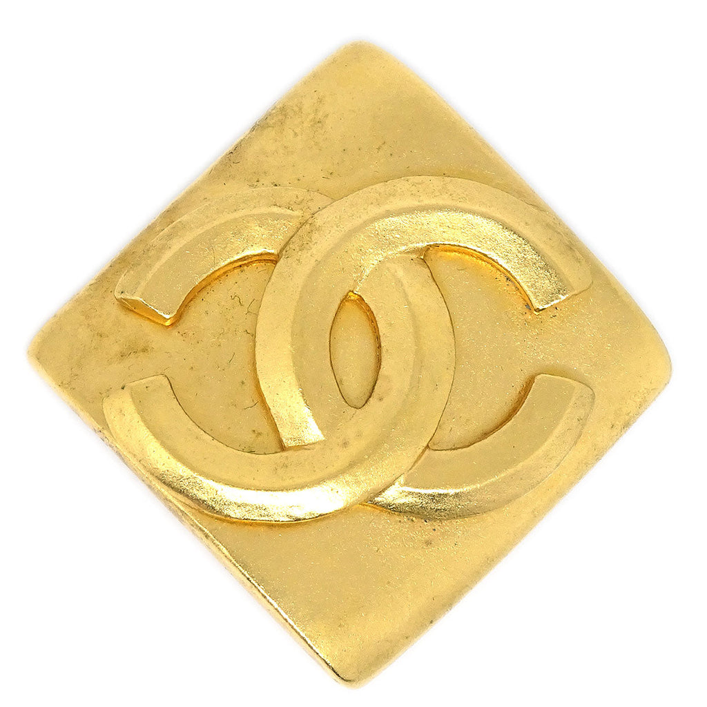 Chanel Crystal CC Brooch Light Gold in Gold MetalCrystal  US