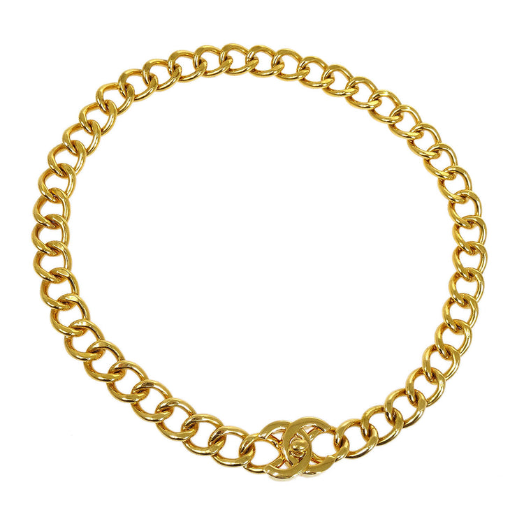 chanel gold chain necklace