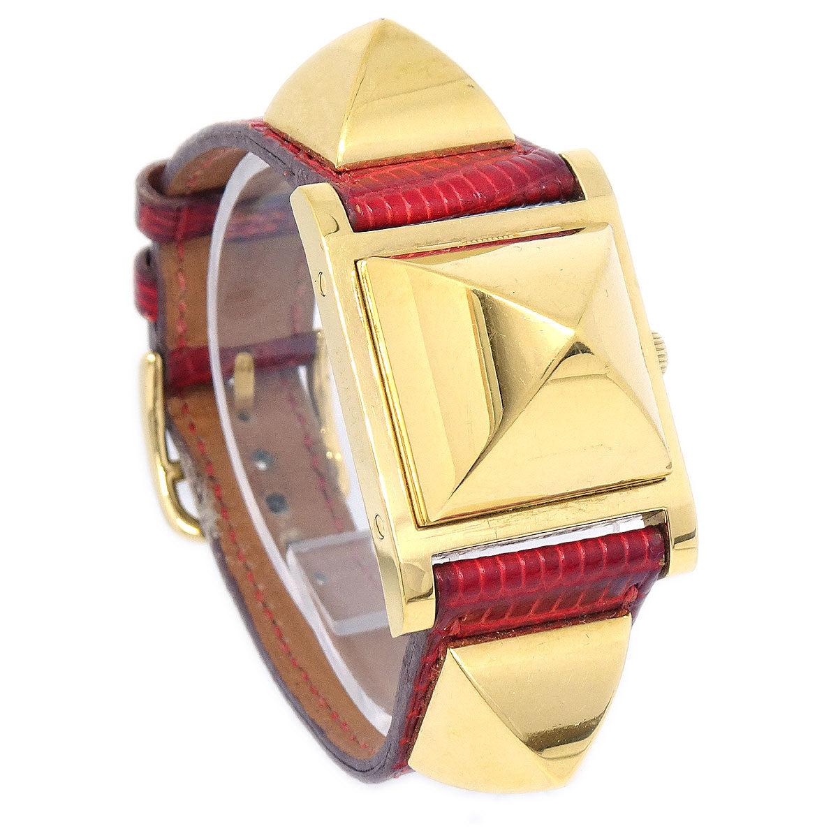 image of HERMES 1995 Medor Quartz Watch Red