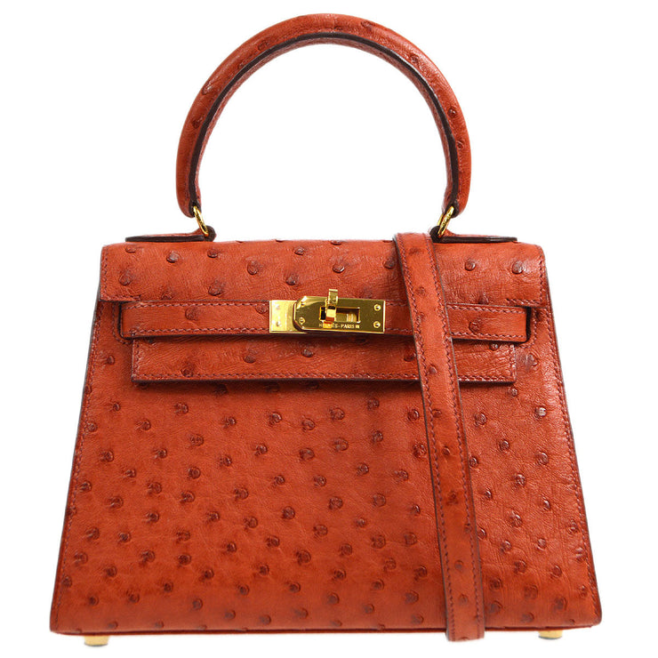 hermes ostrich mini kelly