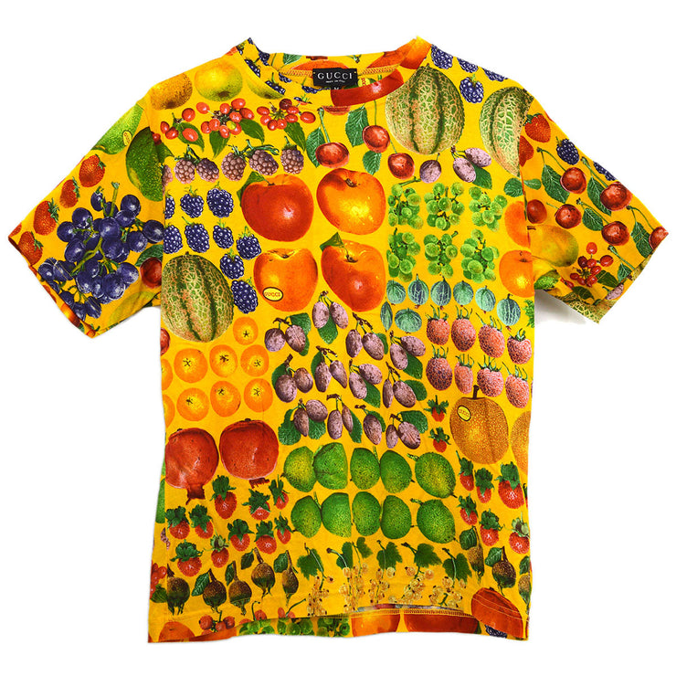 GUCCI by Tom Ford 1996 Fruit Print Botanic Green Cotton T-Shirt #M – AMORE  Vintage Tokyo