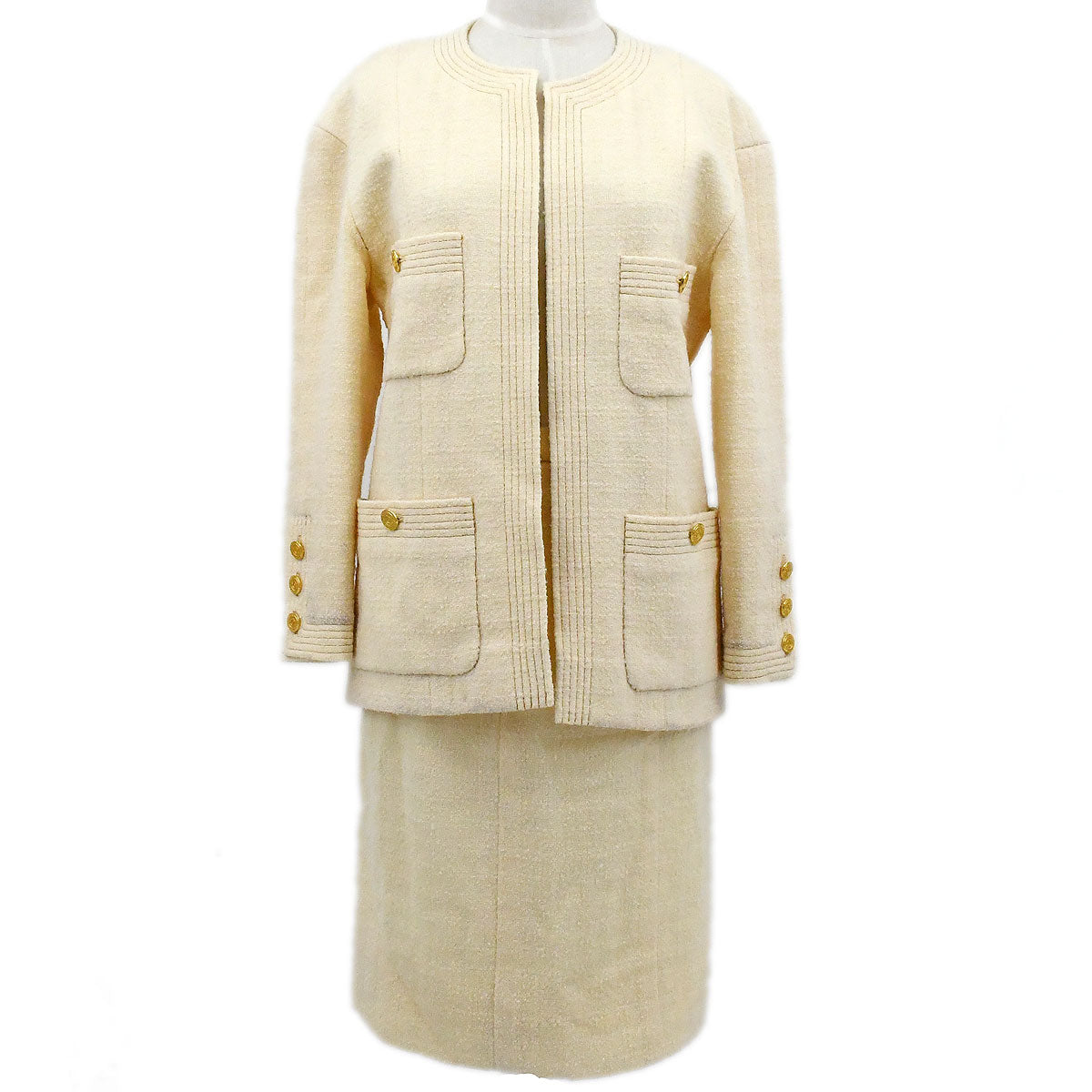 image of Chanel 1980s tweed skirt suit #36