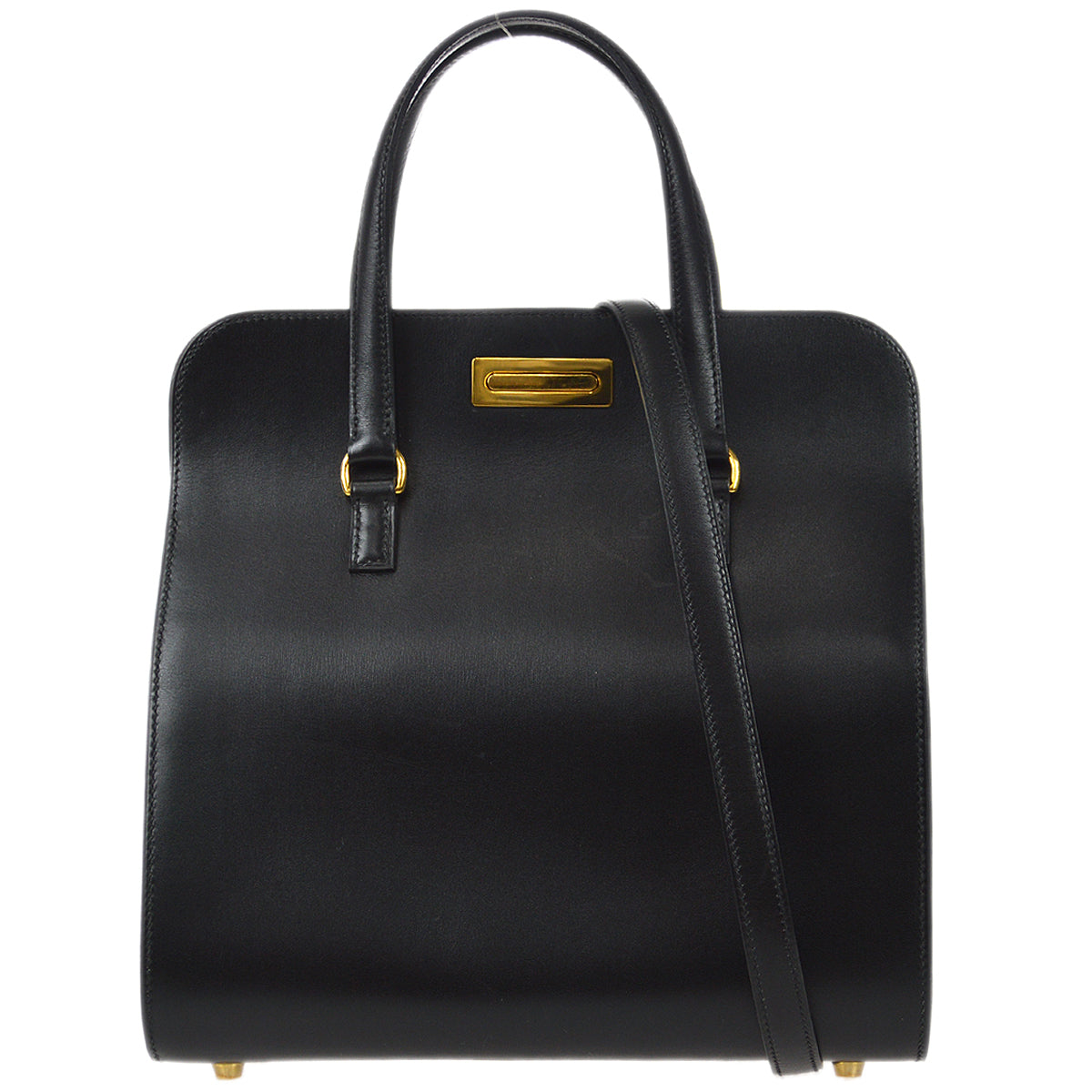 image of Hermes 2002 Toolbox Handbag Black Box Calf