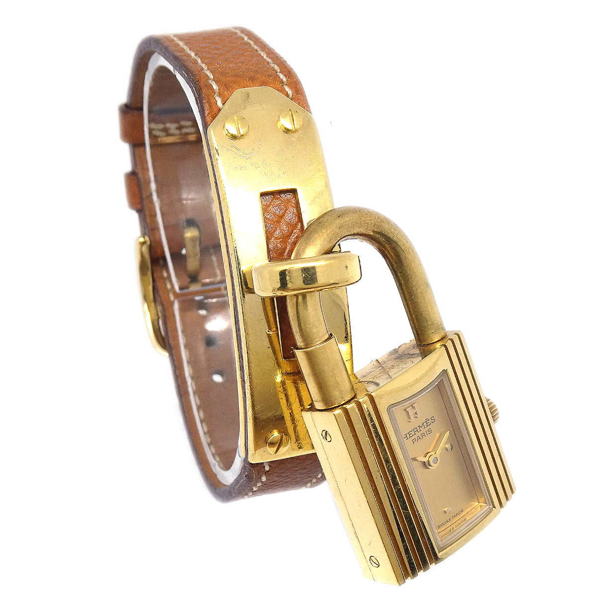 image of Hermes 1990 Kelly Watch Brown Courchevel