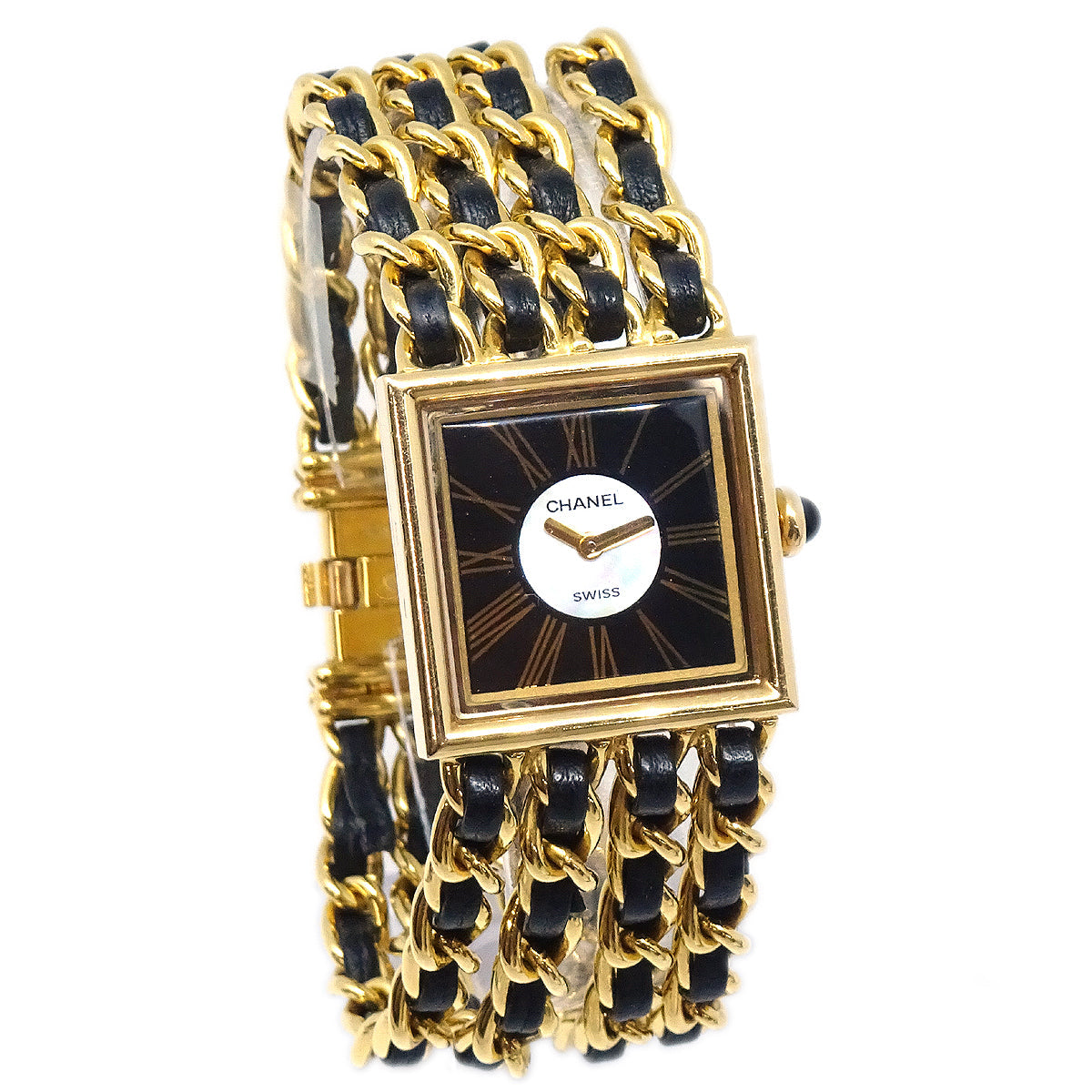 image of Chanel 1989 Mademoiselle Watch 18KYG #L