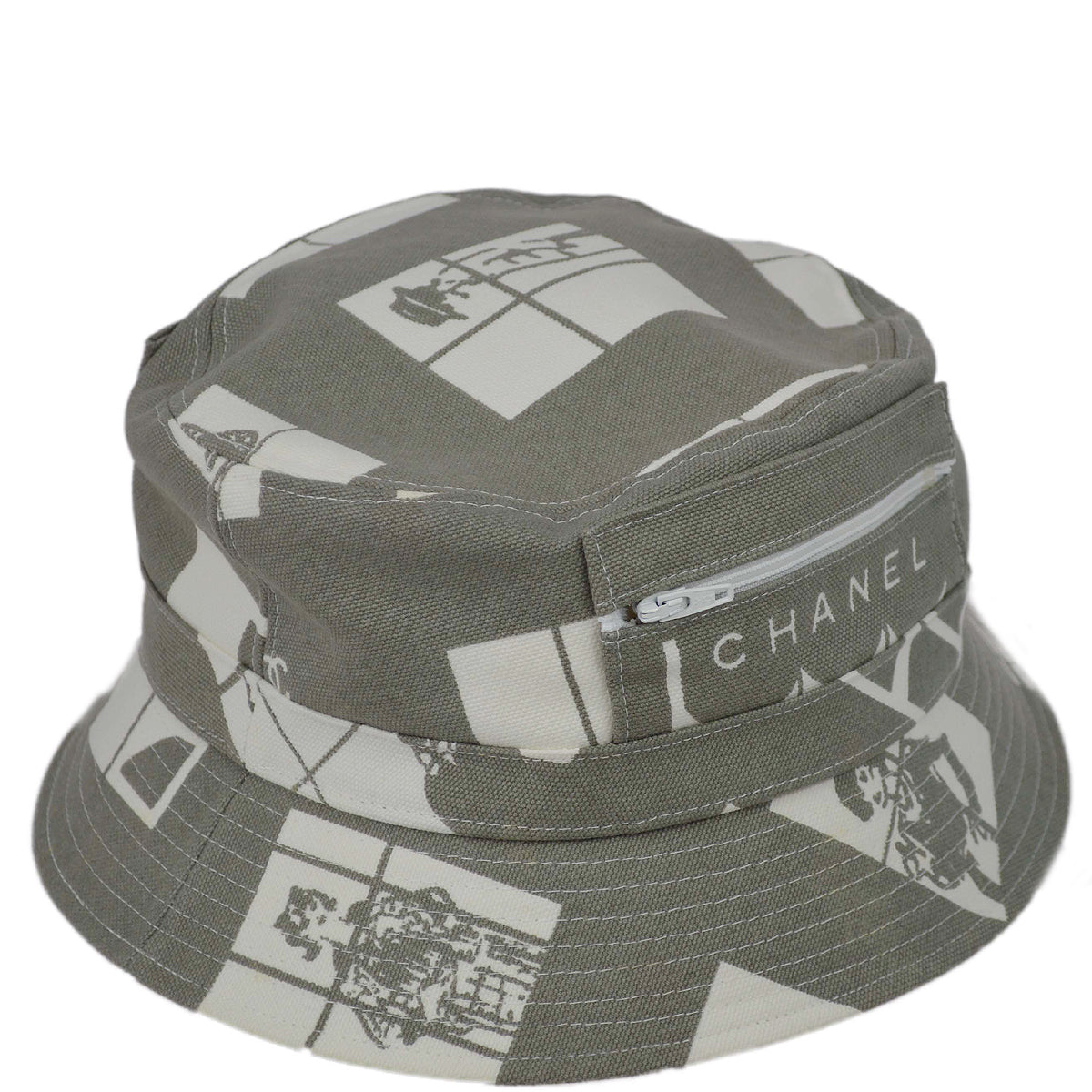 image of Chanel 2003 Spring Windows Line Bucket Hat #M