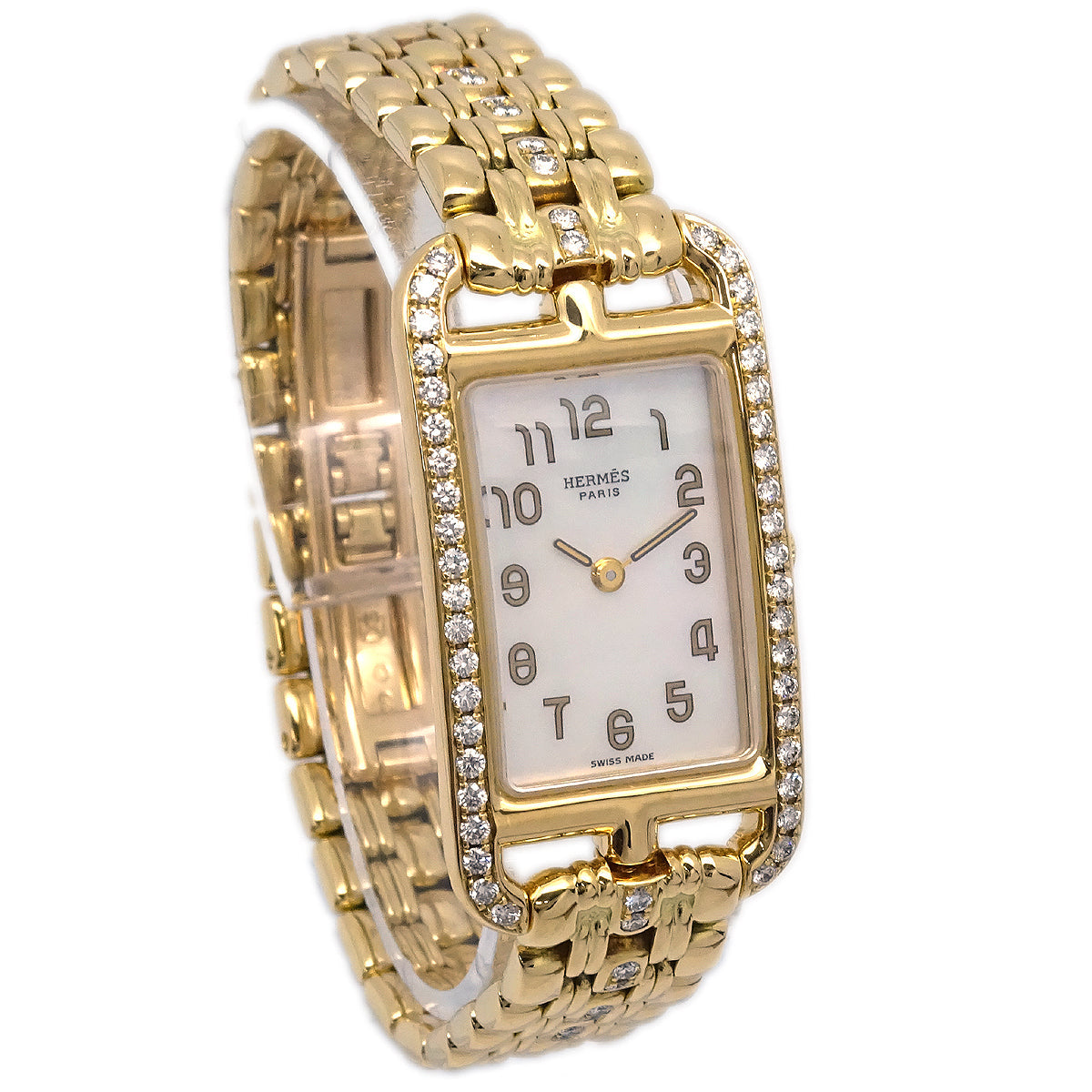 image of Hermes NA1.288 Nantucket Quartz Watch 18KYG Diamond