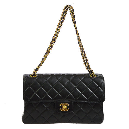 black quilted side bag