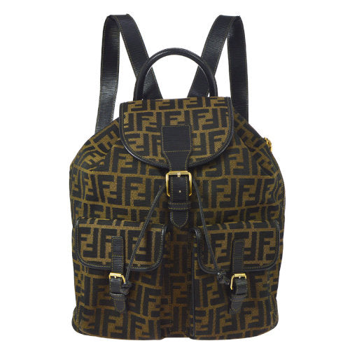 FENDI Zucca Pattern Backpack Hand Bag 