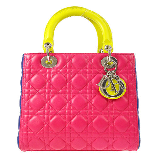 Christian Dior Lady Dior 2way Hand Bag 