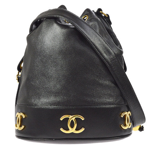 chanel lambskin bucket bag