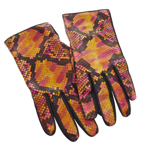 orange ladies gloves