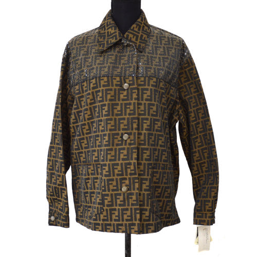 FENDI Zucca Pattern Long Sleeve Jacket 
