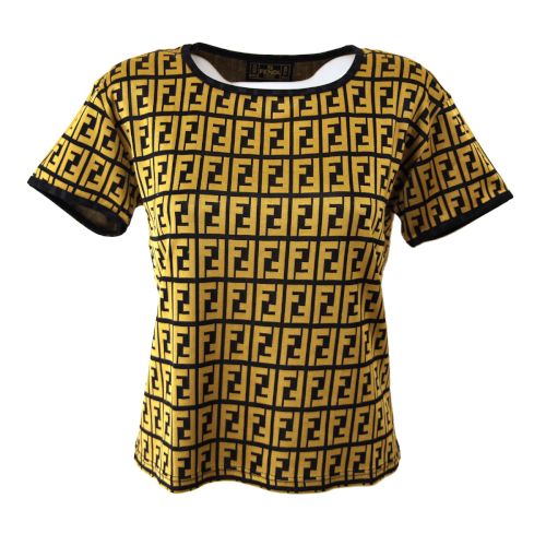 black and gold fendi shirt