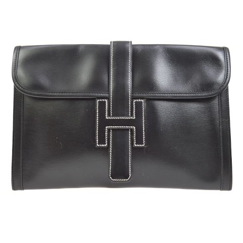 hermes jige clutch black