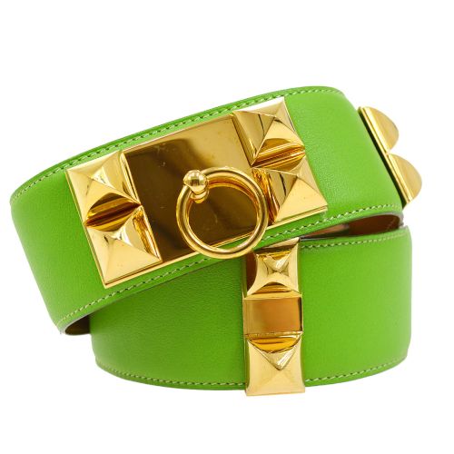 hermes belt green