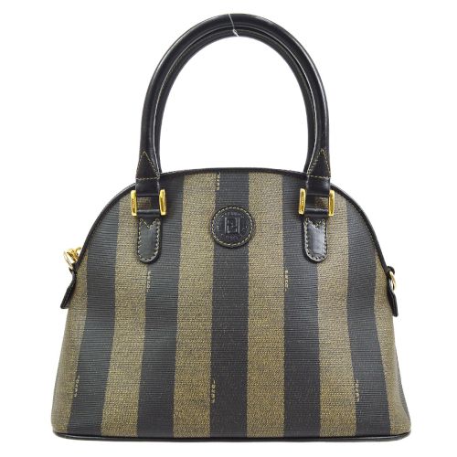 FENDI Pequin Pattern 2way Hand Bag 