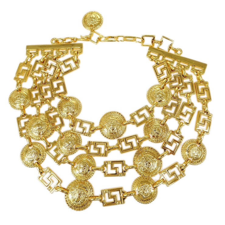 versace medusa gold chain