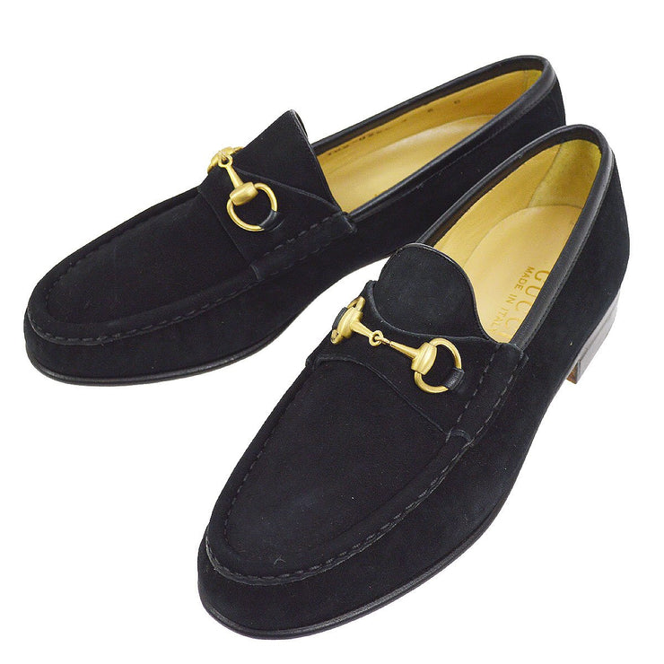 GUCCI Horsebit Shoes Loafers Black 